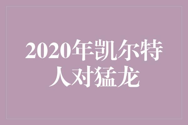 2020年凯尔特人对猛龙