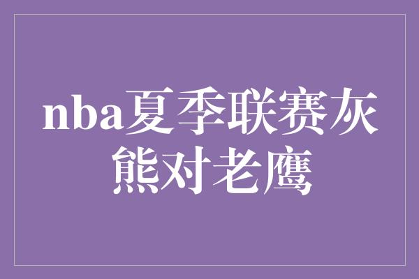 nba夏季联赛灰熊对老鹰