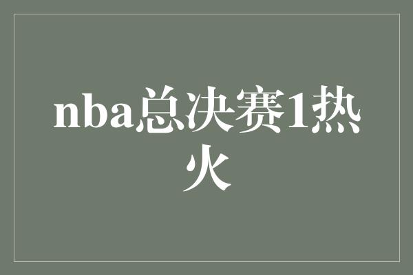 nba总决赛1热火