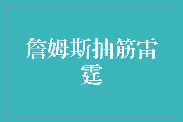 詹姆斯抽筋雷霆