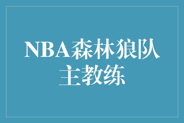 NBA森林狼队主教练