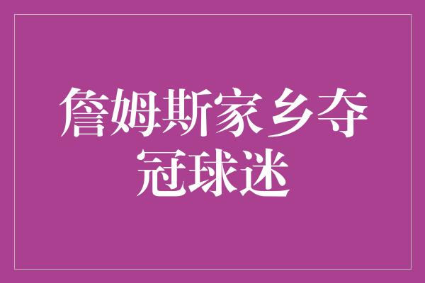 詹姆斯家乡夺冠球迷