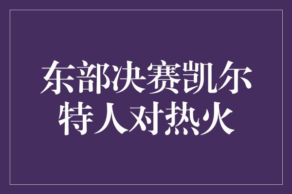 东部决赛凯尔特人对热火